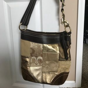 Coach medium patchwork duffle purse